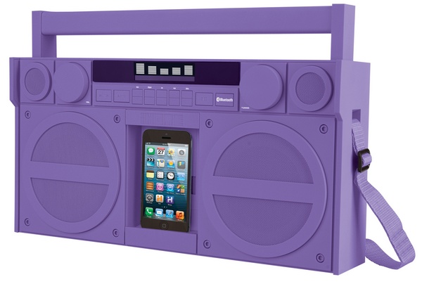 iHome iBT44 Bluetooth Portable FM Stereo Boombox with USB Charging