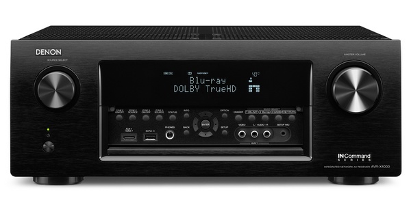 Denon AVR-X4000 7.2-channel Network Receiver front panel inputs