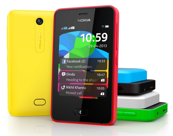 Nokia Asha 501 Feature Phone runs on Asha Platform colors