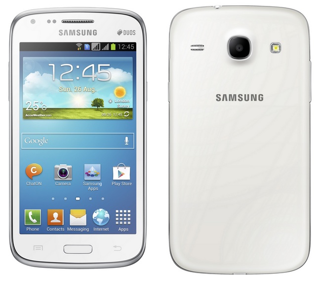 Samsung Galaxy Core Dual SIM Smartphone white back