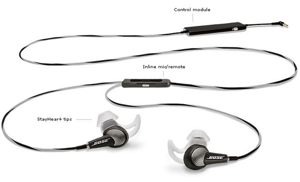 Bose QuietComfort 20 In-ear Noise-cancelling Headphones