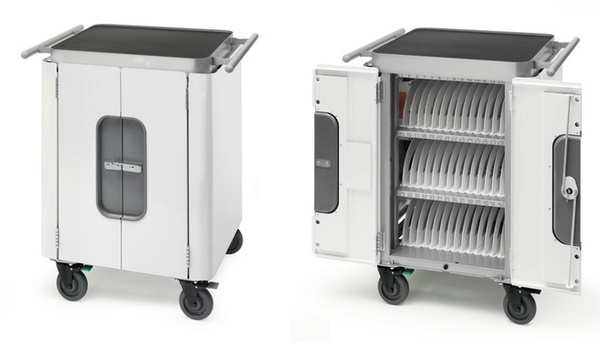 Bretford Mobility Cart 42 can charges 32 iPads at the same time