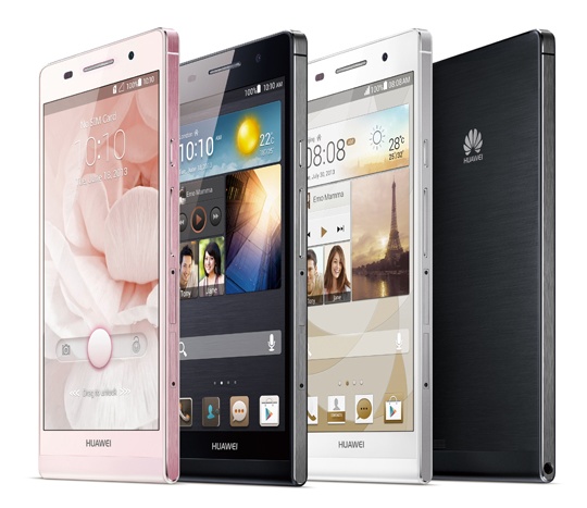 Huawei Ascend P6 ultra slim smartphone colors 1