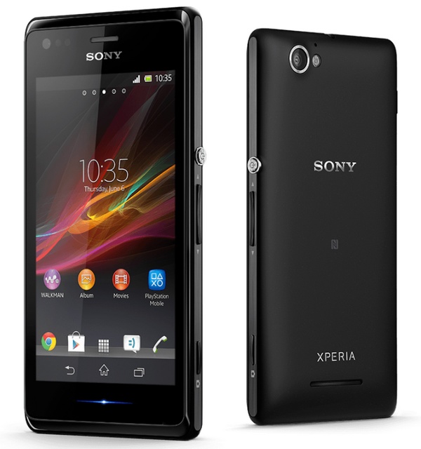 Sony Xperia M and Xperia M Dual Entry-level Smartphones black