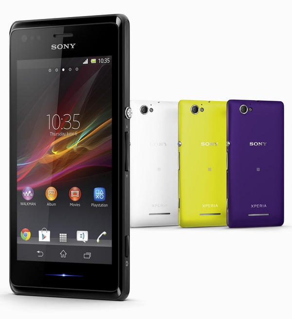 Sony Xperia M and Xperia M Dual Entry-level Smartphones colors 1