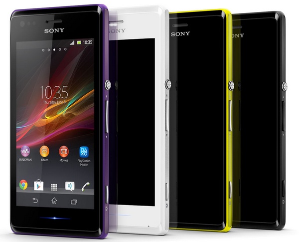 Sony Xperia M and Xperia M Dual Entry-level Smartphones colors