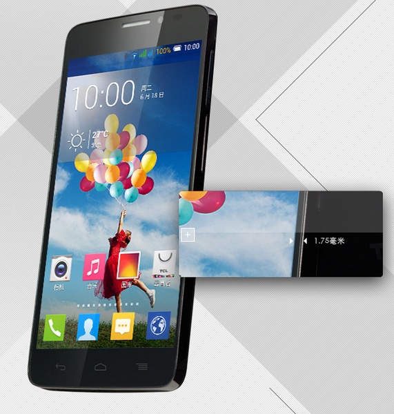 TCL Idol X S950 Smartphone slim bezel