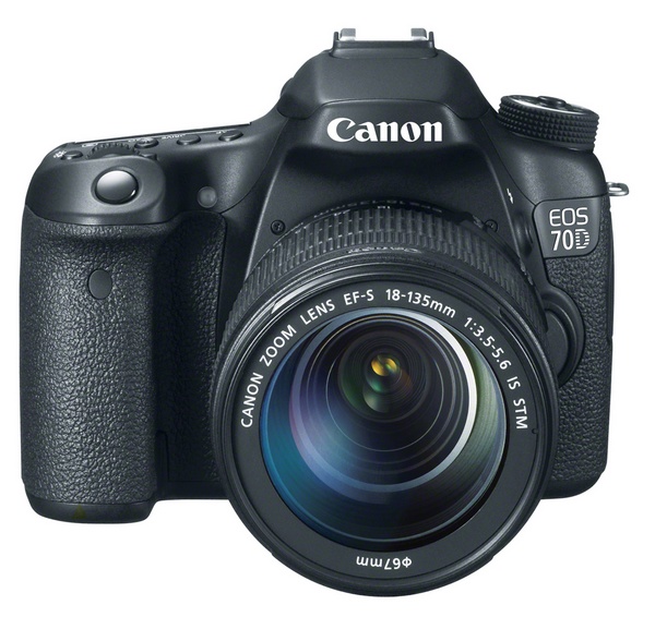 Canon EOS 70D DSLR with Dual Pixel CMOS AF front