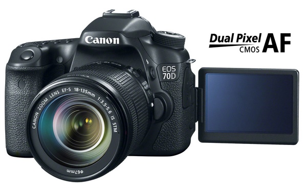 Canon EOS 70D DSLR with Dual Pixel CMOS AF