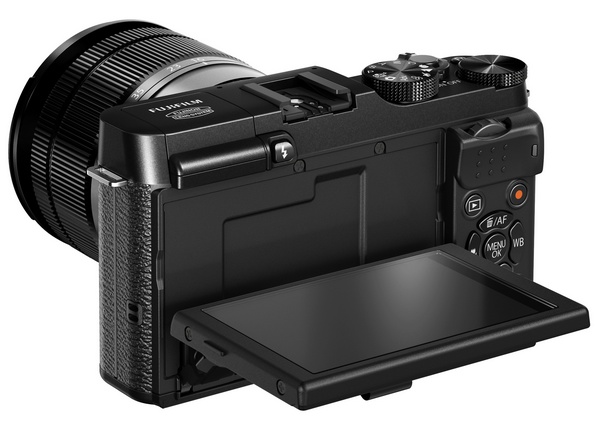 FujiFilm X-M1 Lightweight Mirrorless Camera back tilting display