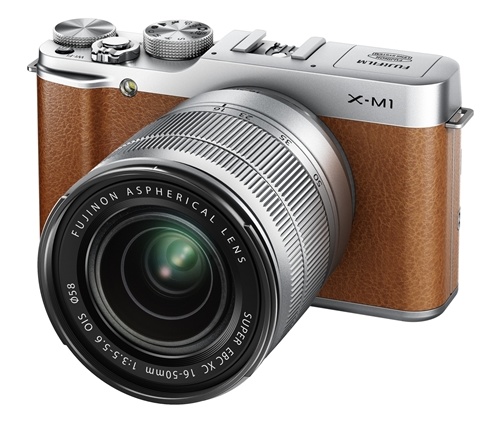 FujiFilm X-M1 Lightweight Mirrorless Camera brown