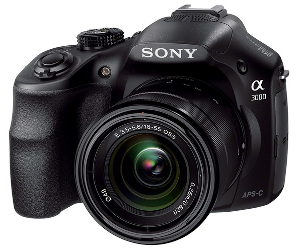 Sony Alpha A3000 DSLR-Style Mirrorless Camera angle